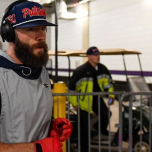 New England Patriots wide receiver Julian Edelman (11) enters the stadium prior to the game between the Baltimore Ravens and the New England Patriots at M&T Bank Stadium.