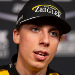 NASCAR Cup Series driver Carson Hocevar during Daytona 500 media day at Daytona International Speedway.