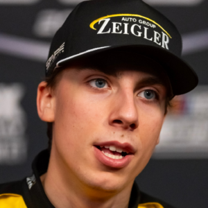 NASCAR Cup Series driver Carson Hocevar during Daytona 500 media day at Daytona International Speedway.