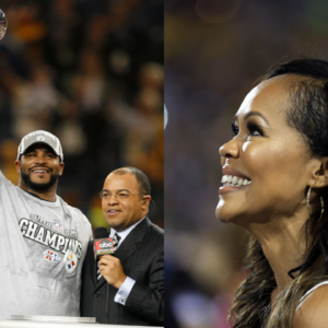 Jerome Bettis's (L) wife Trameka Boykin (R) and a teammate's casual words convinced him to unretire. Image Credits: USA TODAY Sports