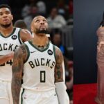 Giannis Antetokounmpo Teases Damian Lillard With GloRilla's Lyrics Mid-Interview