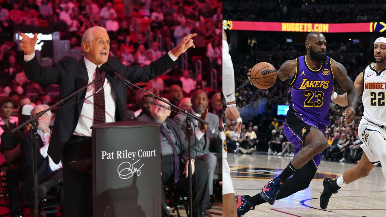 Pat Riley (Left) and LeBron James (Right)