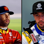 Bubba Wallace (L) and Chase Elliott (R). Image Credits: Imagn.