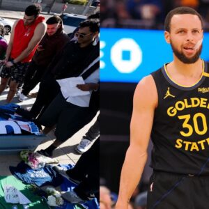 Fans mourn Luka Doncic trade (L) and Stephen Curry (R)