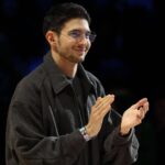 NBA PARIS JAM - Paris Esteban Ocon attends NBA PARIS JAM in Paris, France on January 24, 2025.