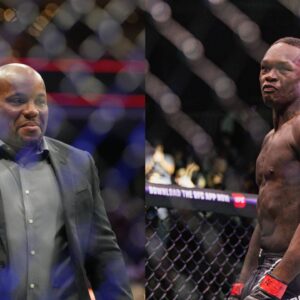 Daniel Cormier (L), Israel Adesanya (R)