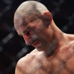 Sean Strickland of United States looks on after his loss to Dricus Du Plessis of South Africa in their middleweight title bout during the UFC 312 event at Qudos Bank Arena in Sydney, Sunday, February 9, 2025.