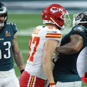 Travis Kelce, Jalen Carter, and Kurt Benkert