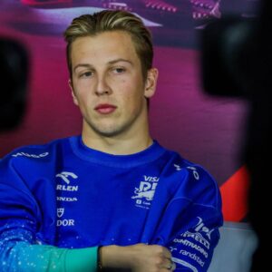 Formula 1 GP Las Vegas USA Thursday, 21 11 2024 Liam Lawson, 30, Visa Cash App RB Formula One Team at the press conference Formula 1 GP Las Vegas USA Thursday, 21 11 2024