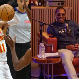 Trae Young (L) and Lou Williams (R)