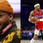 Carmelo Anthony (L), Kenyon Martin (R)