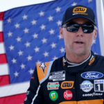 Mar 27, 2022; Austin, Texas, USA; NASCAR Cup Series driver Kevin Harvick (4) before the start of the EchoPark Automotive Texas Grand Prix at Circuit of the Americas. Mandatory Credit: Mike Dinovo-Imagn Images