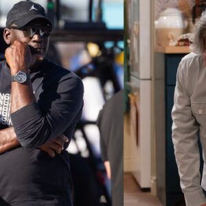 Michael Jordan (L) and George Lopez (R)