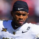 Colorado Buffalos safety Shilo Sanders (21) against the Arizona Wildcats at Arizona Stadium.