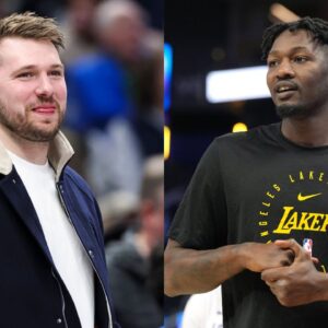 Luka Doncic(L) and Dorian Finney-Smith(R)