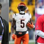 Cris Carter, Tee Higgins and Ja'Marr Chase