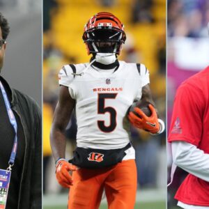 Cris Carter, Tee Higgins and Ja'Marr Chase