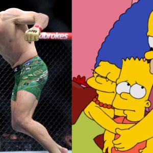 Dricus Du Plessis (L), The Simpsons (R)