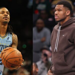 Ja Morant and Giannis Antetokounmpo