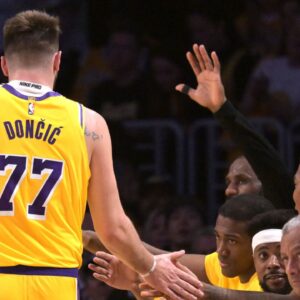 Luka Doncic NBA: Utah Jazz at Los Angeles Lakers