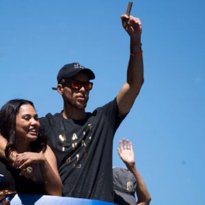 Stephen and Ayesha Curry NBA: Golden State Warriors-Championship Celebration