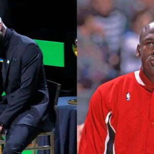 Kevin Garnett and Michael Jordan