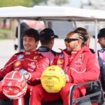 Lewis Hamilton (Scuderia Ferrari HP, 44), Charles Leclerc (Scuderia Ferrari HP, 16), BAH, Bahrain Preseason Testing,