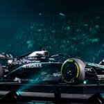 Mercedes AMG F1 Team W16, portrait, during the F1 75 Live at The O2, F1 2025 season Launch event, on February 18, 2025 in London