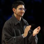 NBA PARIS JAM - Paris Esteban Ocon attends NBA PARIS JAM in Paris, France on January 24, 2025