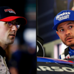 Austin Cindric (L) and Kyle Larson (R)