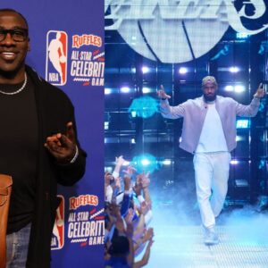 Shannon Sharpe (L), LeBron James (R)