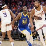 Kevin Durant and Draymond Green NBA: Phoenix Suns at Golden State Warriors