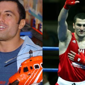 Joe Rogan (L), Artur Beterbiev (R)