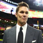 Feb 9, 2025; New Orleans, LA, USA; Tom Brady on the field before Super Bowl LIX between the Philadelphia Eagles and the Kansas City Chiefs at Ceasars Superdome.