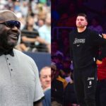 Shaquille O'Neal (L), Luka Doncic (R)