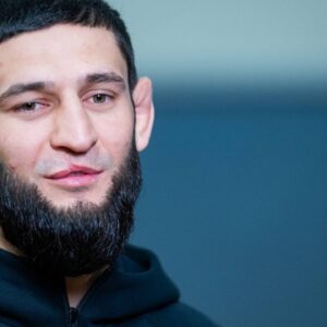 Thetchen UFC superstar, Khamzat Chimaev comes to Paris for support tchetchen fighter, Aboubacar Youssounov. Levallois Palais des sports Marcel Cerdan France Copyright: xJULIEN_BRONDANIx JB2_4679