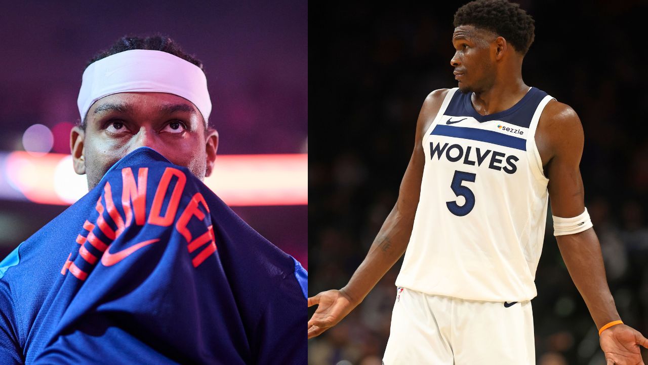 Shai Gilgeous-Alexander and Anthony Edwards