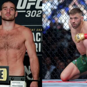 Sean Strickland (L), Dricus Du Plessis (R)