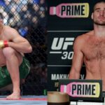 Dricus Du Plessis (L), Sean Strickland (R)