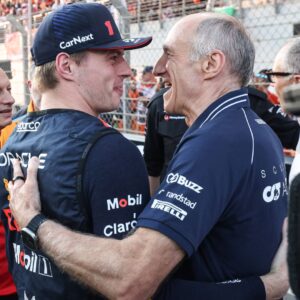VERSTAPPEN Max (ned), Red Bull Racing RB19, portrait TOST Franz (aut), Team Principal of Scuderia AlphaTauri, portrait during the 2023 Formula 1 Etihad Airways Abu Dhabi Grand Prix, 22th round of the 2023 Formula One World Championship