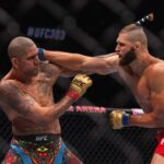 Alex Pereira (red) of Brazil against Jiri Prochazka of the Czech Republic in the UFC light heavyweight championship fight during the UFC 303 event at T-Mobile Arena on June 29, 2024 in Las Vegas, Nevada. Las Vegas UNITED STATES - ZUMAv122 20240629_aap_v122_174 Copyright: xWilliamxVolcovx