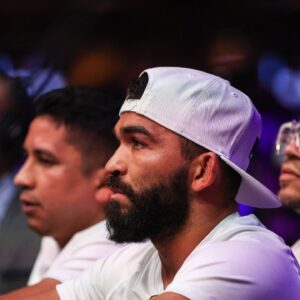 Patricio Pitbull in the corner of his brother during the second PFL Regular Season event, Friday, April 12, 2024 at The Theater at Virgin Hotels in Las Vegas, NV. Cal Media. Las Vegas United States of America