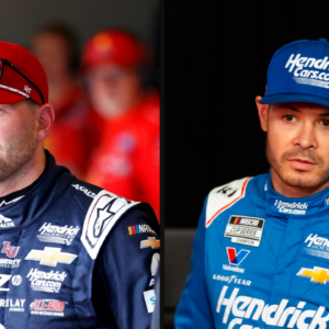 William Byron (L) and Kyle Larson (R)
