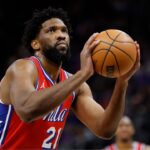 Joel Embiid NBA: Philadelphia 76ers at Detroit Pistons