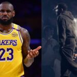 LeBron James (L) and Drake (R)