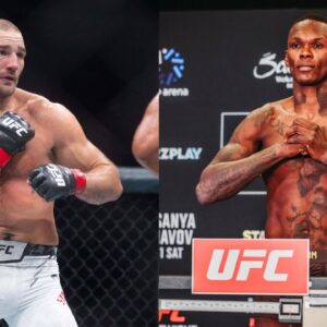 Sean Strickland (L), Israel Adesanya (R)