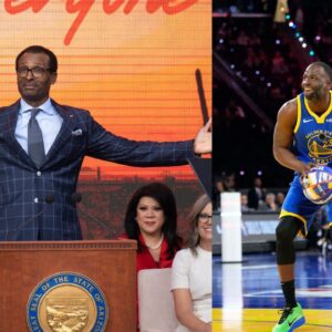 Eddie Johnson (L), Draymond Green (R)