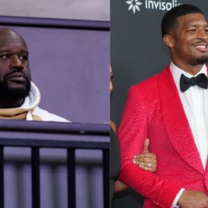 Shaquille O'Neal (L) and Jameis Winston (R)