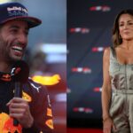 Daniel Ricciardo (L) and Natalie Pinkham (R)