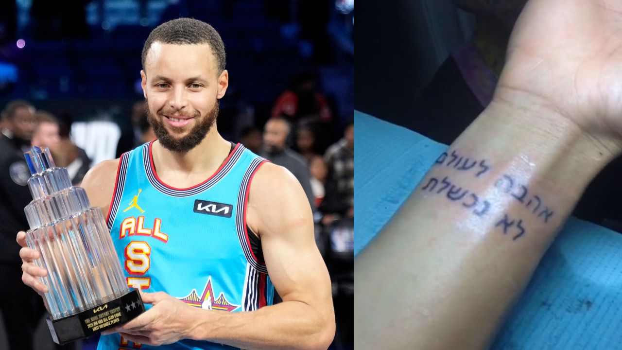 Steph Curry and his tattoo